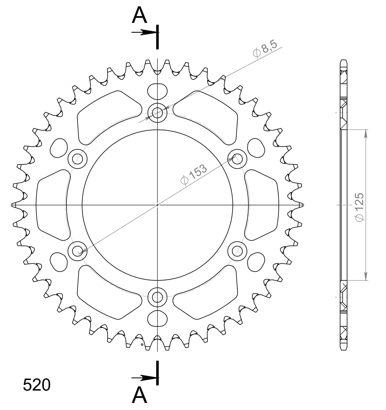 Couronne aluminium