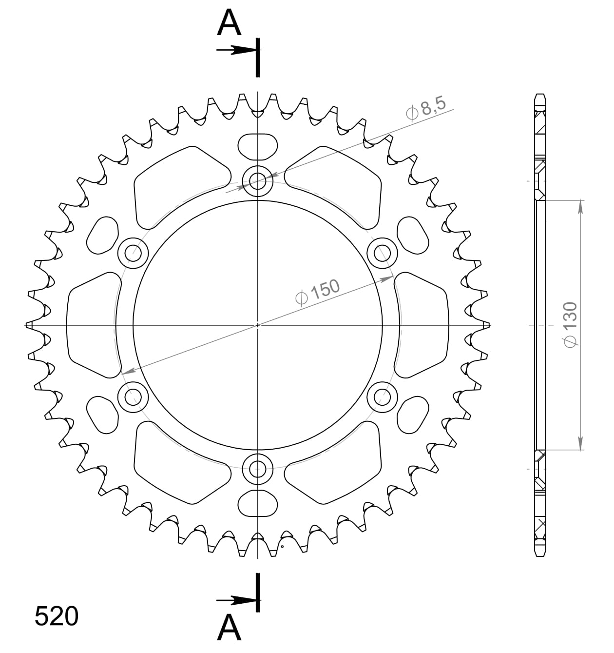 Couronne aluminium