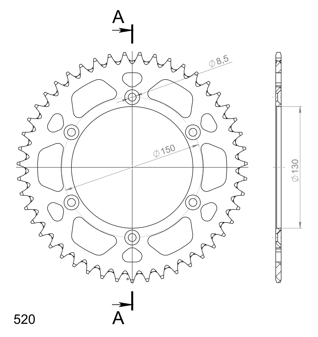 Couronne aluminium