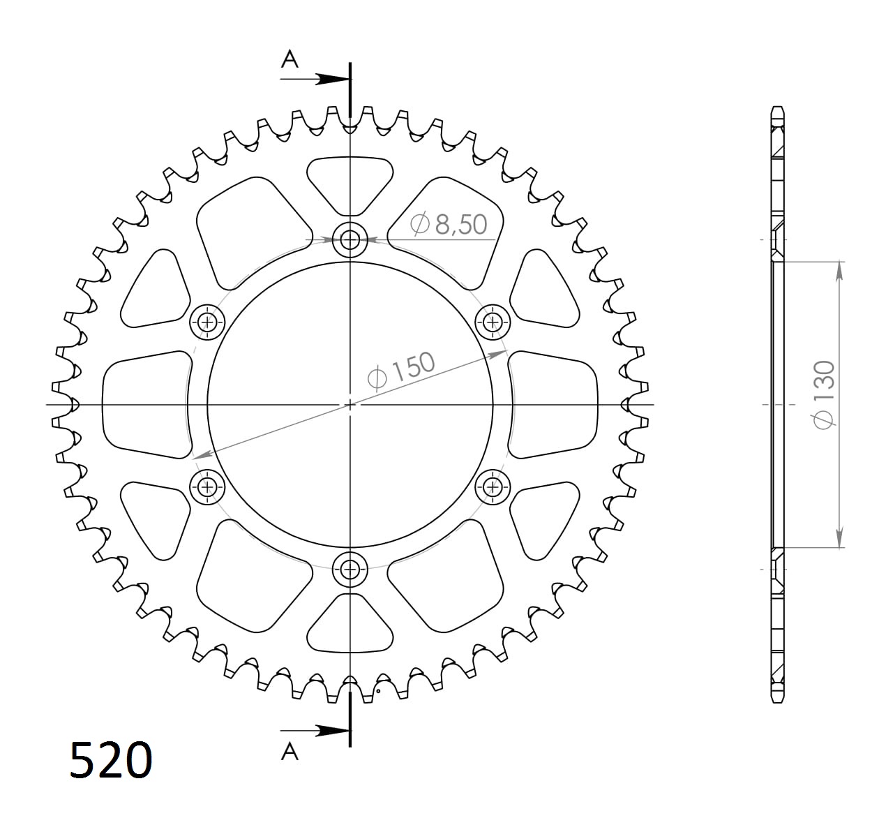 Couronne aluminium