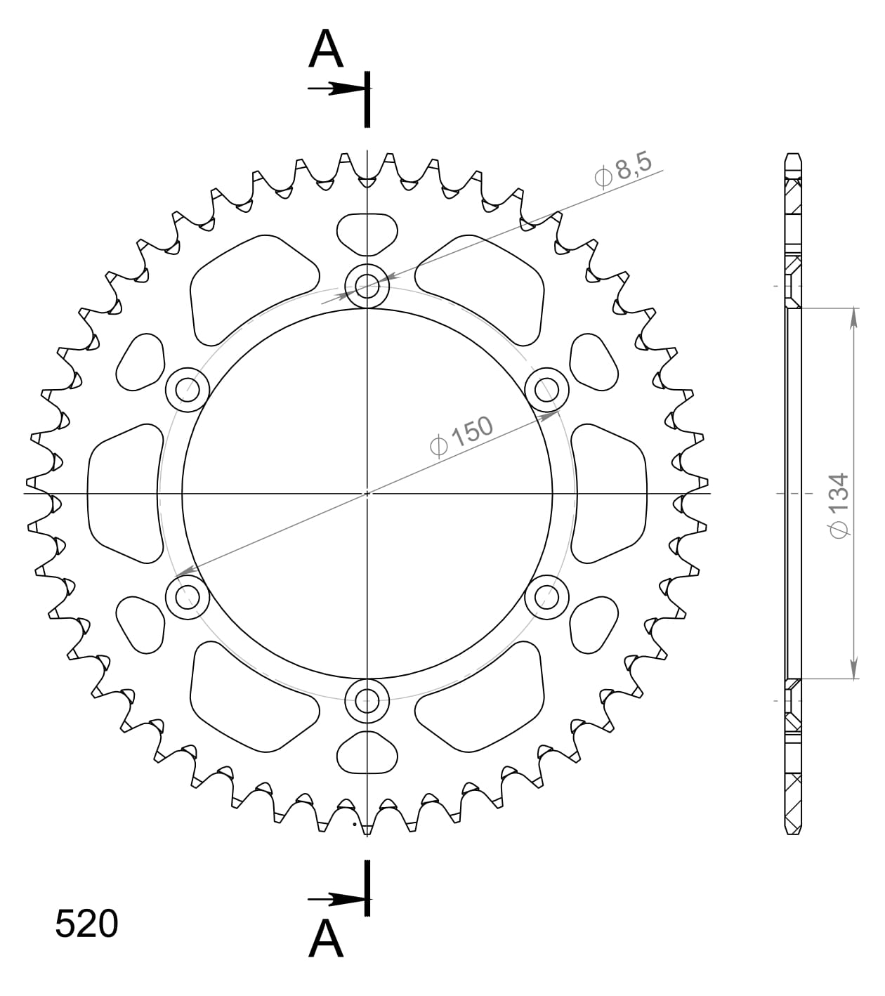 Couronne aluminium Supersprox