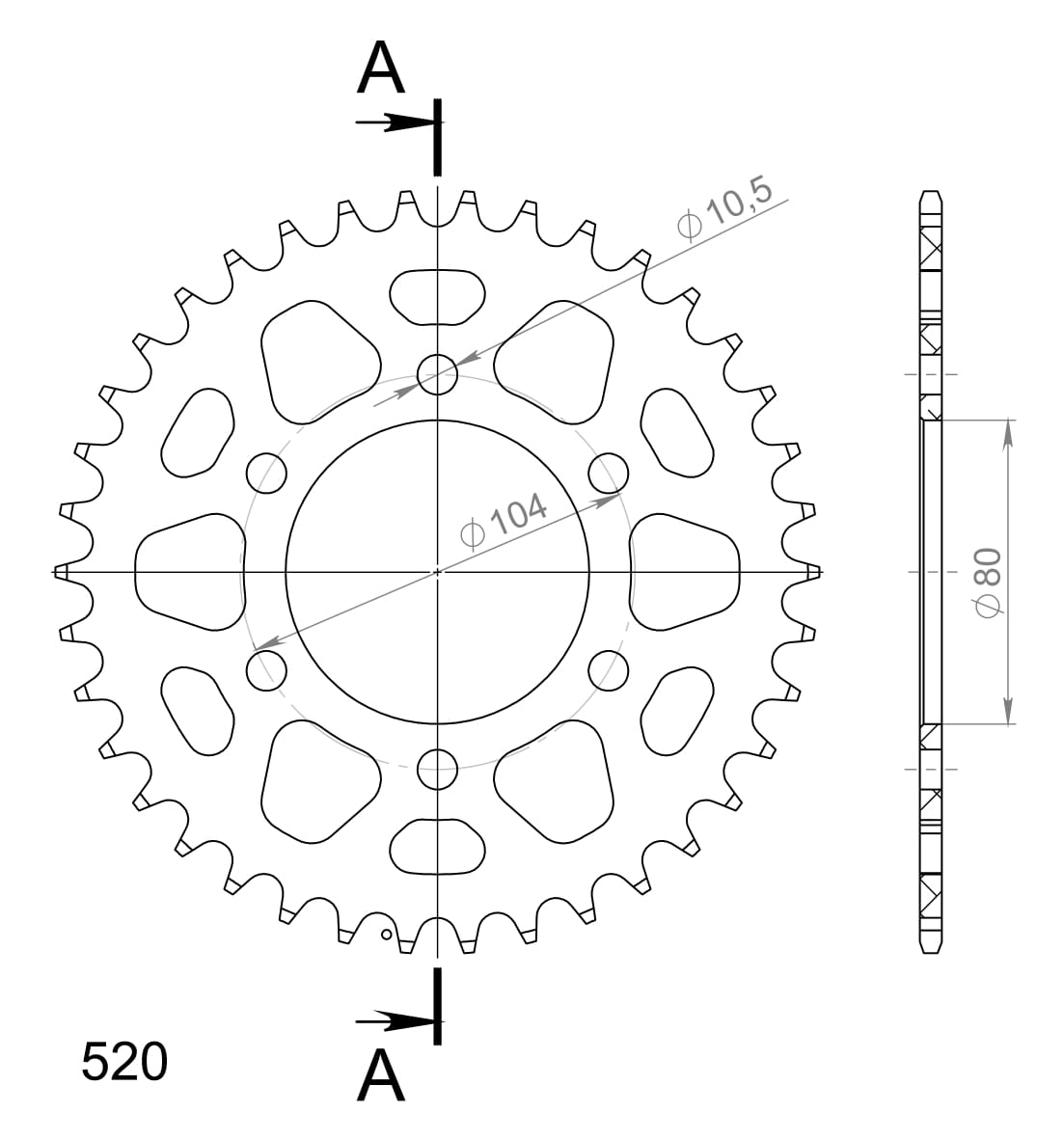 Couronne aluminium