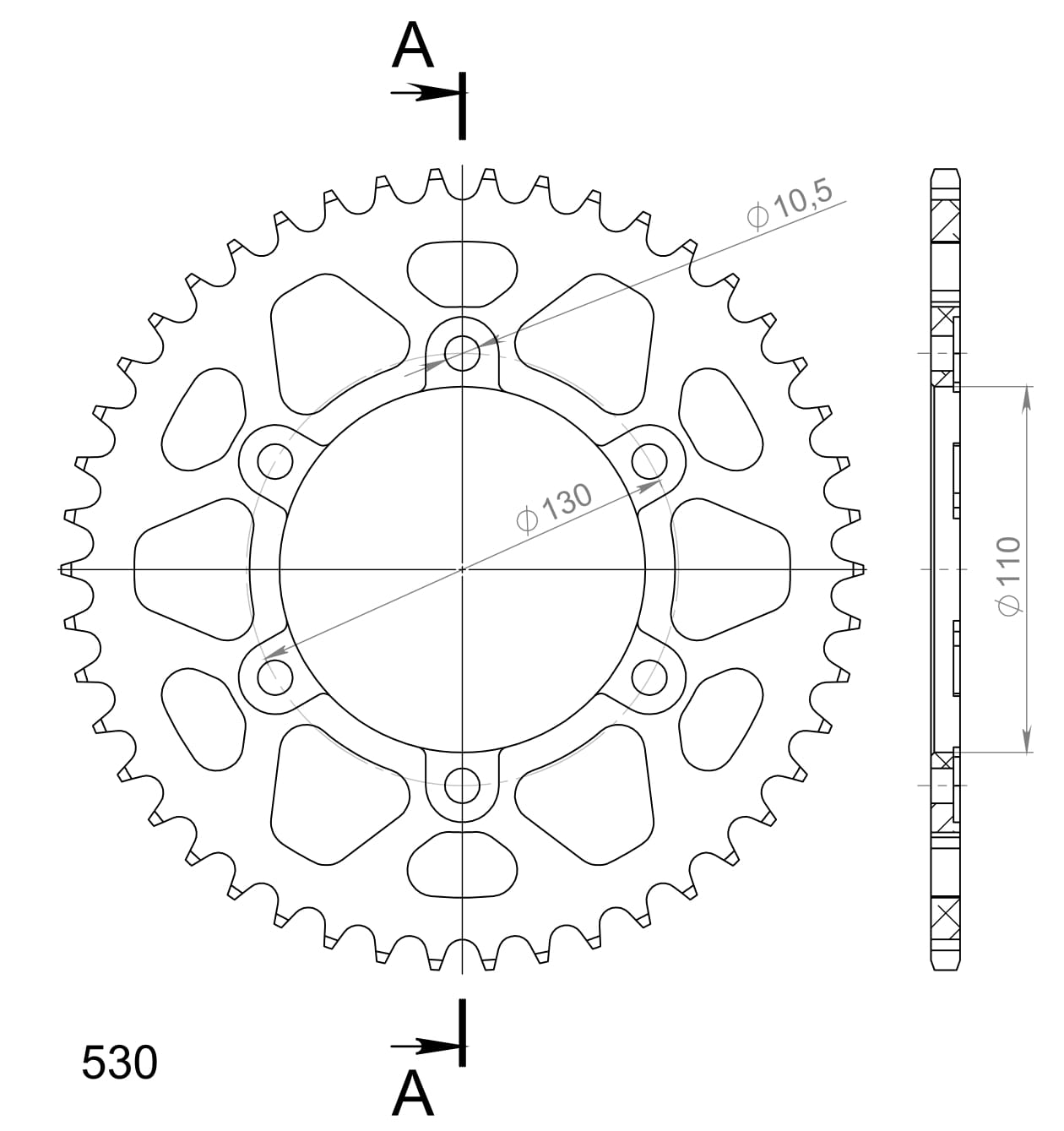 Couronne aluminium