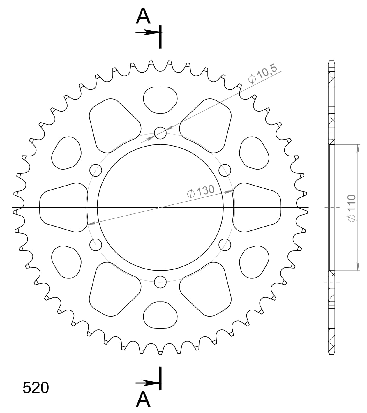 Couronne aluminium