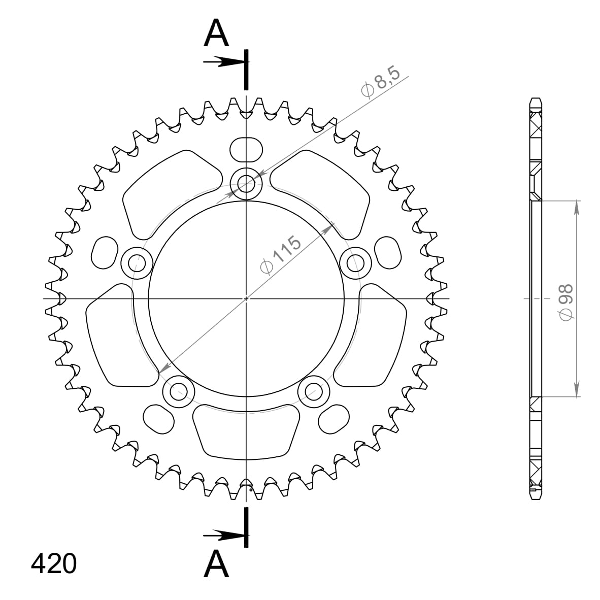 Couronne aluminium