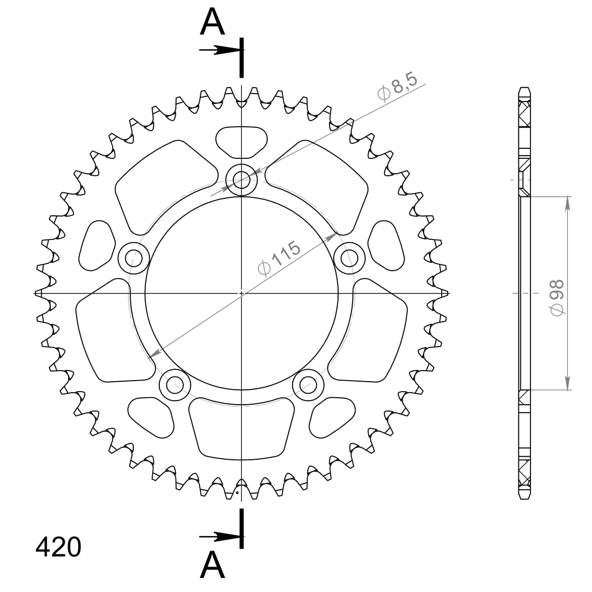 Couronne aluminium