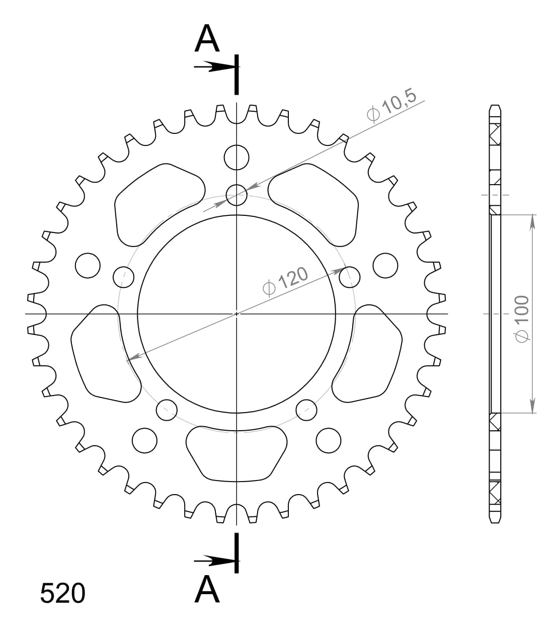 Couronne aluminium