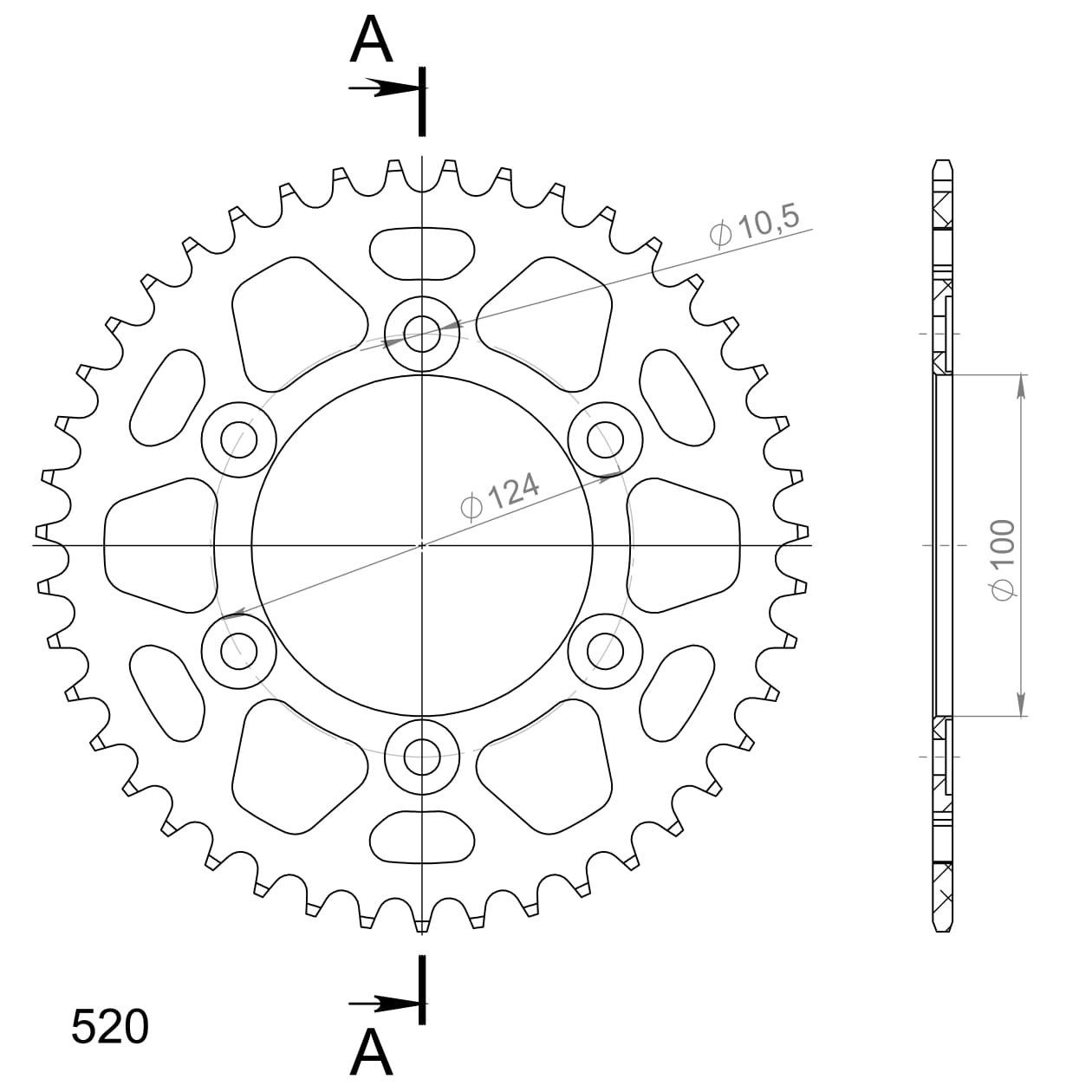 Couronne aluminium