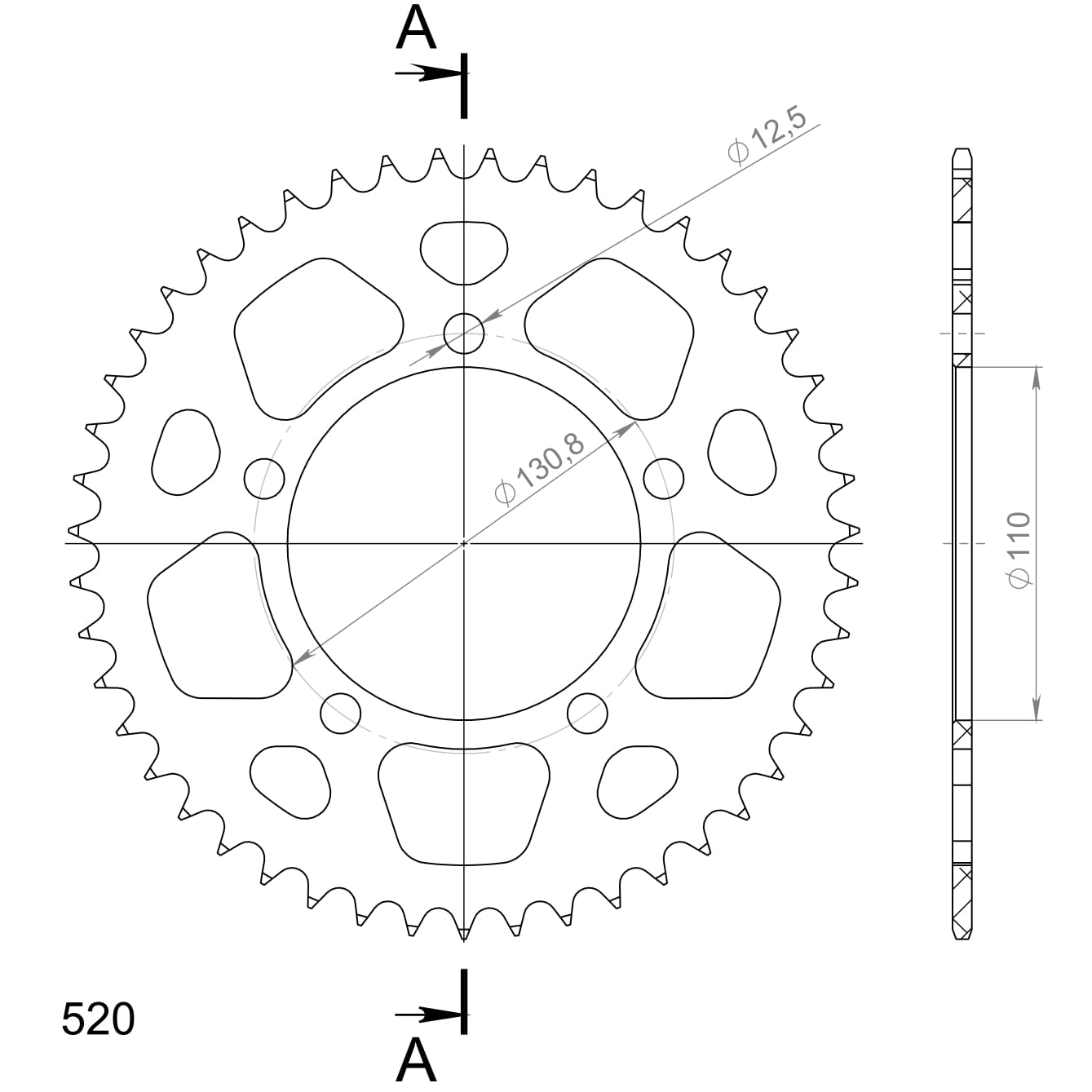 Couronne aluminium