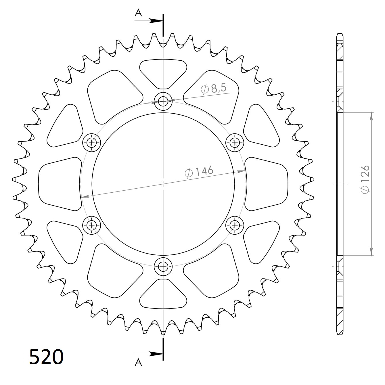 Couronne aluminium