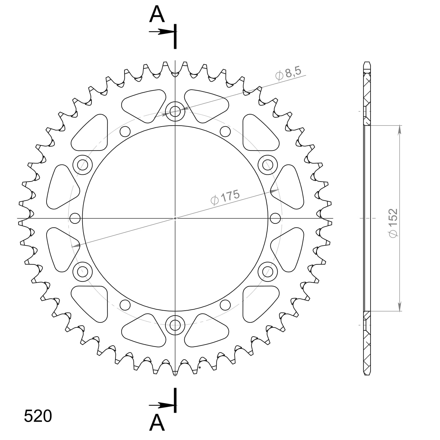 Couronne aluminium Supersprox