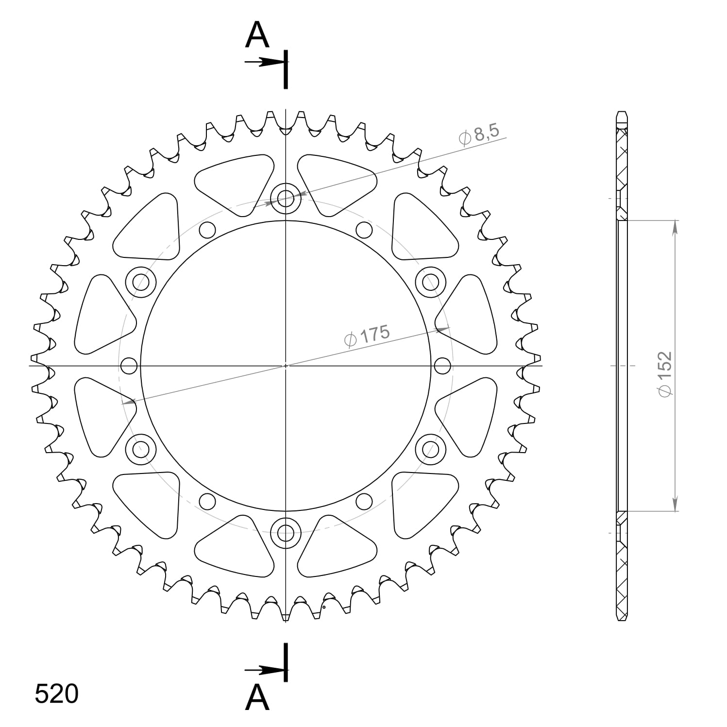 Couronne aluminium