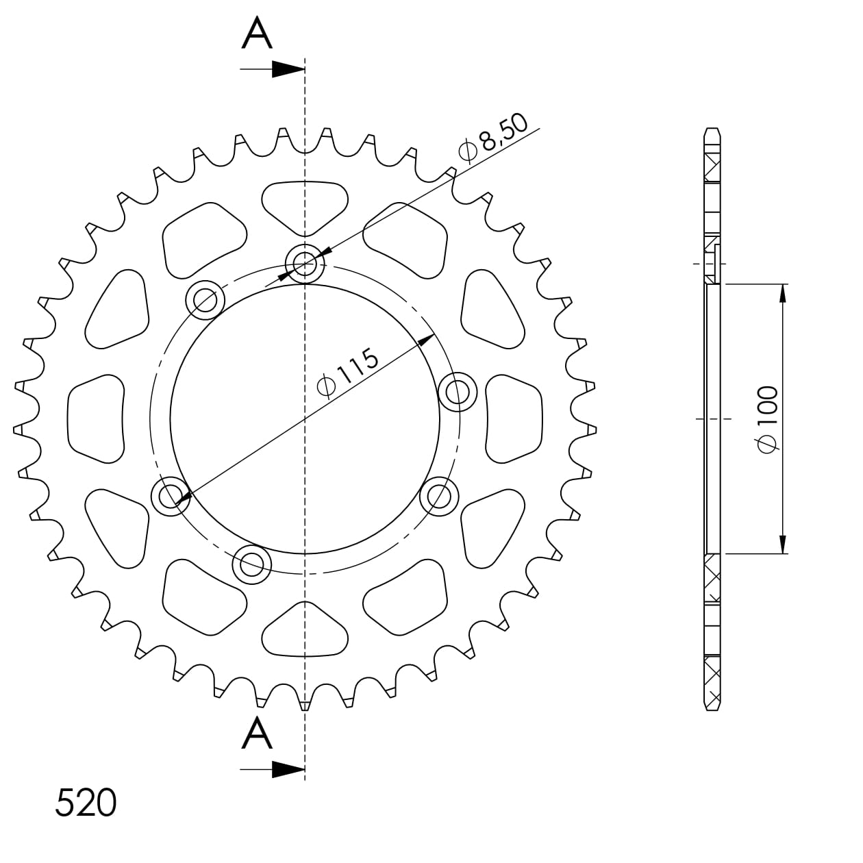 Couronne aluminium