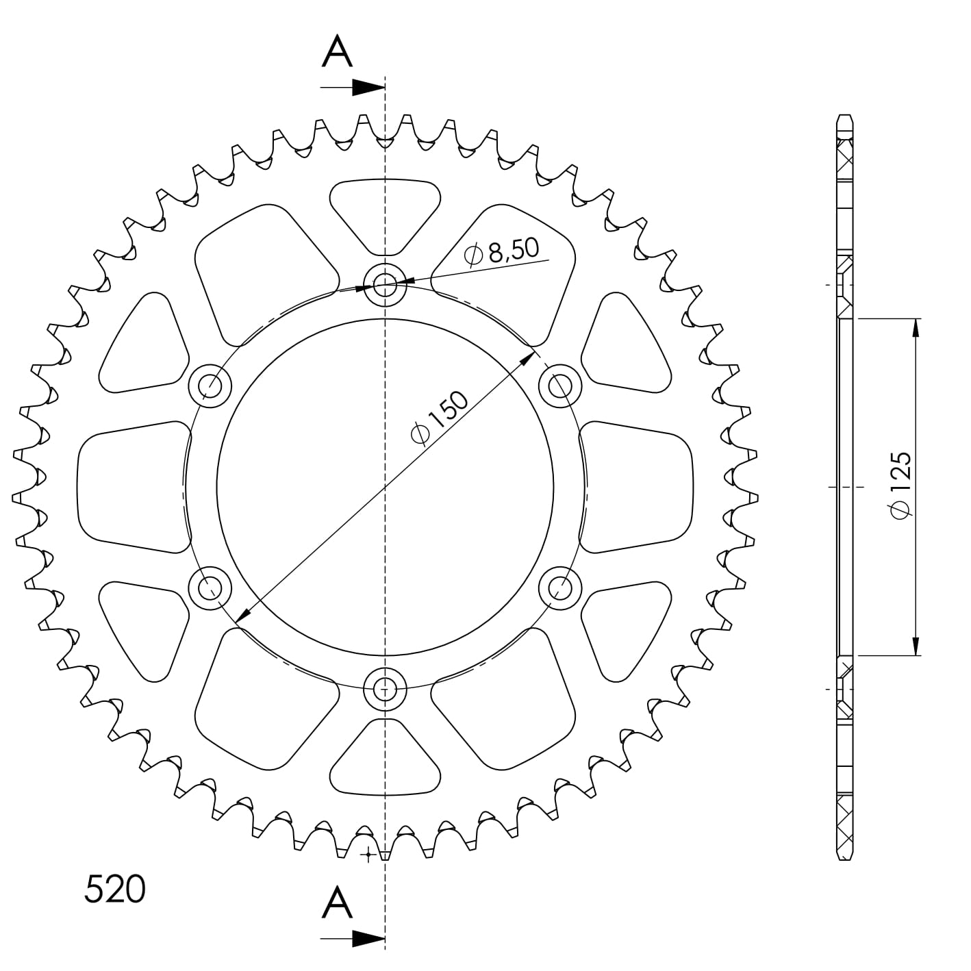 Couronne aluminium