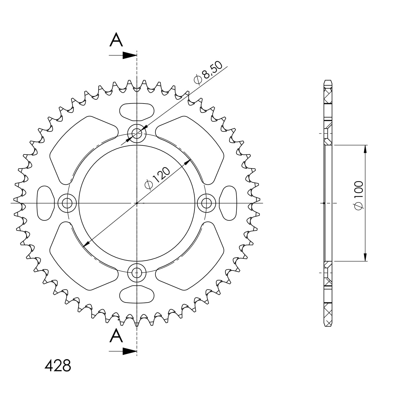 Couronne aluminium Supersprox