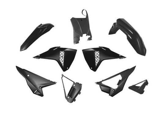 Kit plastique RTECH 5p HONDA CRF Noir