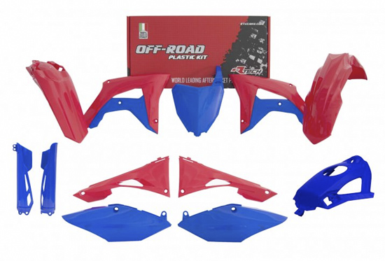 Kit plastique 6 p Honda CRF Rouge/Ble