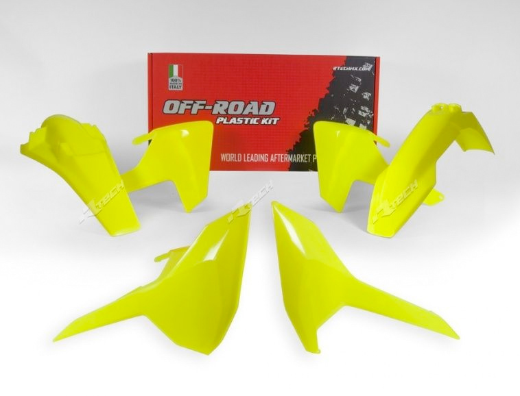 Kit plastique Husqvarna jaune fluo