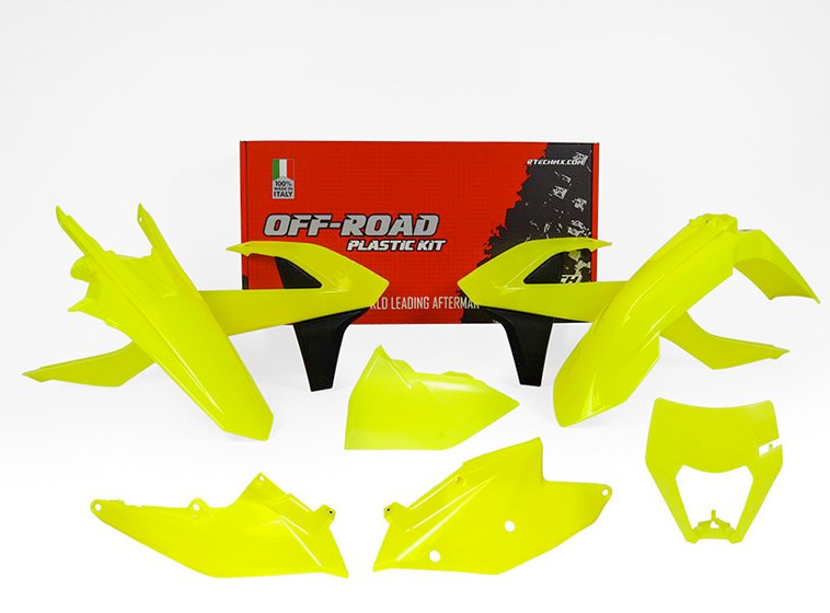 Kit plastique Rtech Jaune Fluo