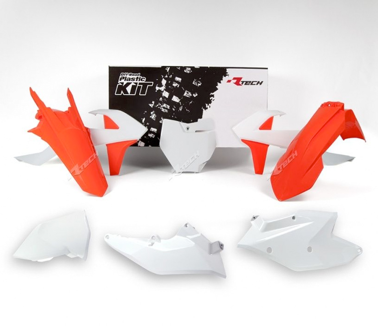 Kit plastique Rtech Blanc - Orange