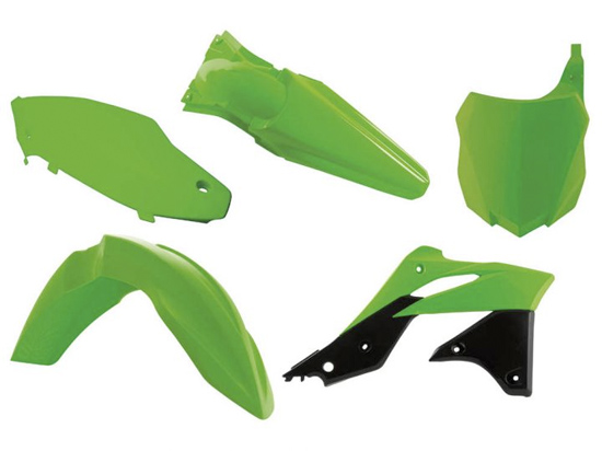 Kit plastique Kawasaki Vert Fluo