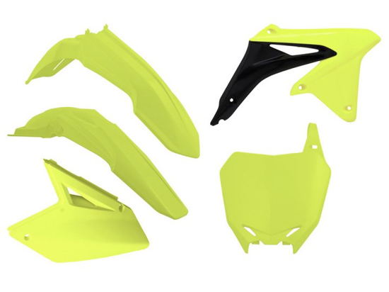 Kit plastique Suzuki Jaune Fluo