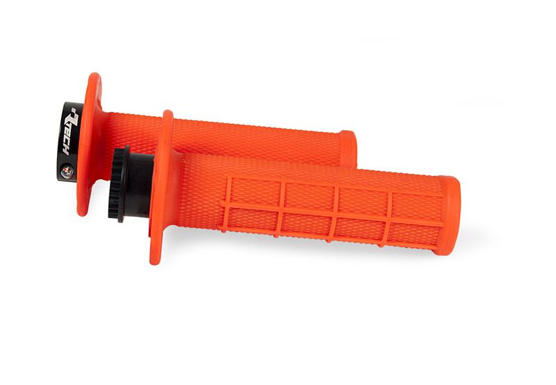 Poignées R20 Lock-on 1/2 Waffle Orange Fluo