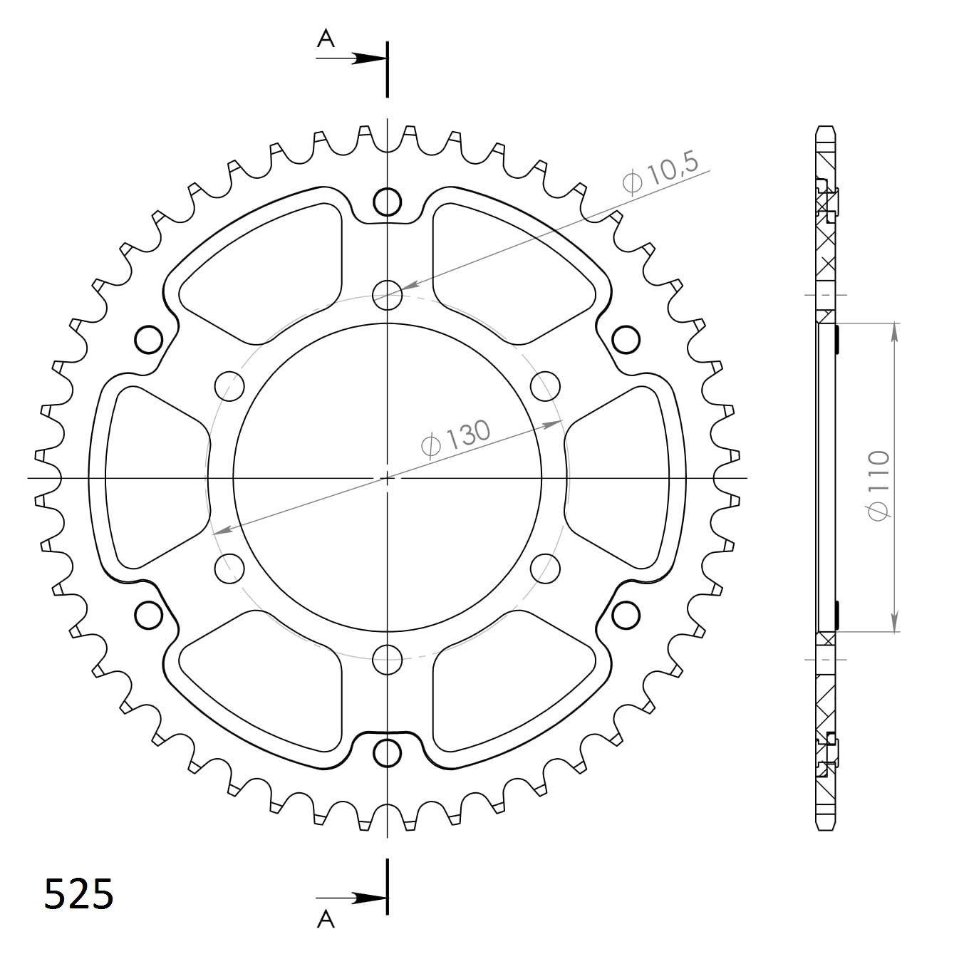 Couronne Stealth Supersprox BLEUE 525/46