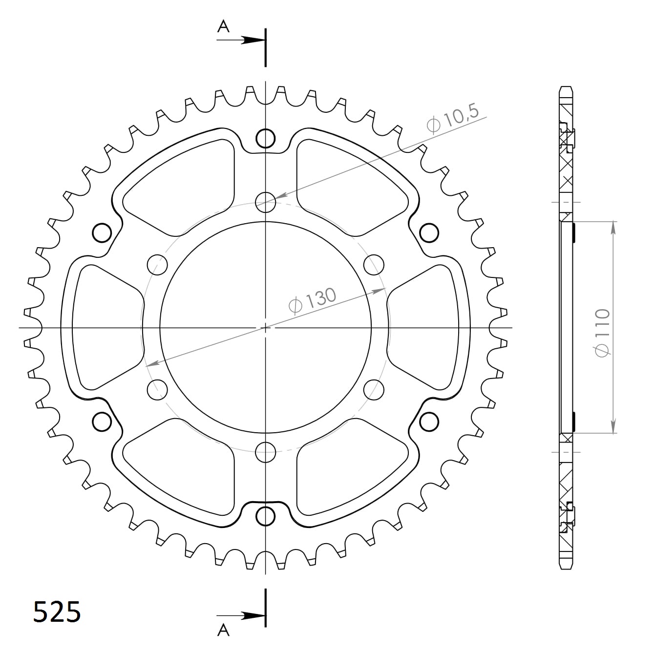 Couronne Stealth Supersprox BLEUE - 525/48