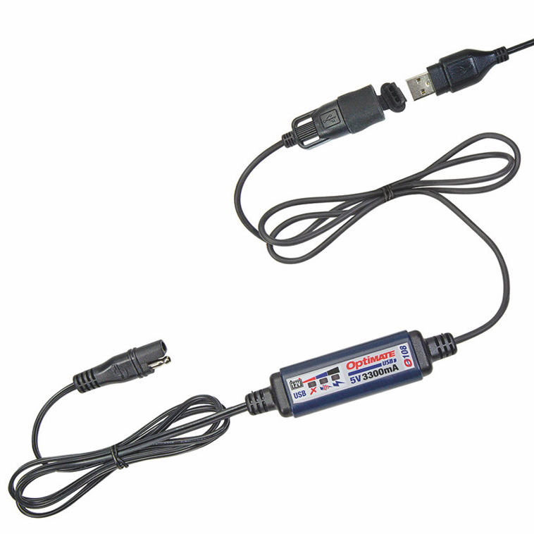 O-108 Chargeur USB via SAE avec prolongateurs