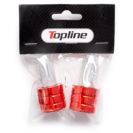 Embouts de Guidon Alu Topline 13-17MM Orange