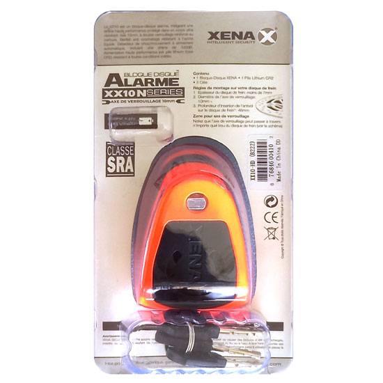 Bloque disque Alarme XENA XX10 orange SRA