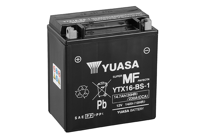 BATTERIE YUASA YTX16-BS-1