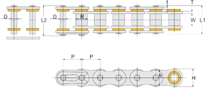 Chaine A520XRR3-G 118L ARS GOLD -NGK Magasin AFAM Plans chaines