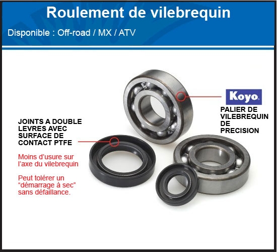 24-1118 Kit Roulements Et Joints D'embiellage Allballs 4 roulement-vilebrequin